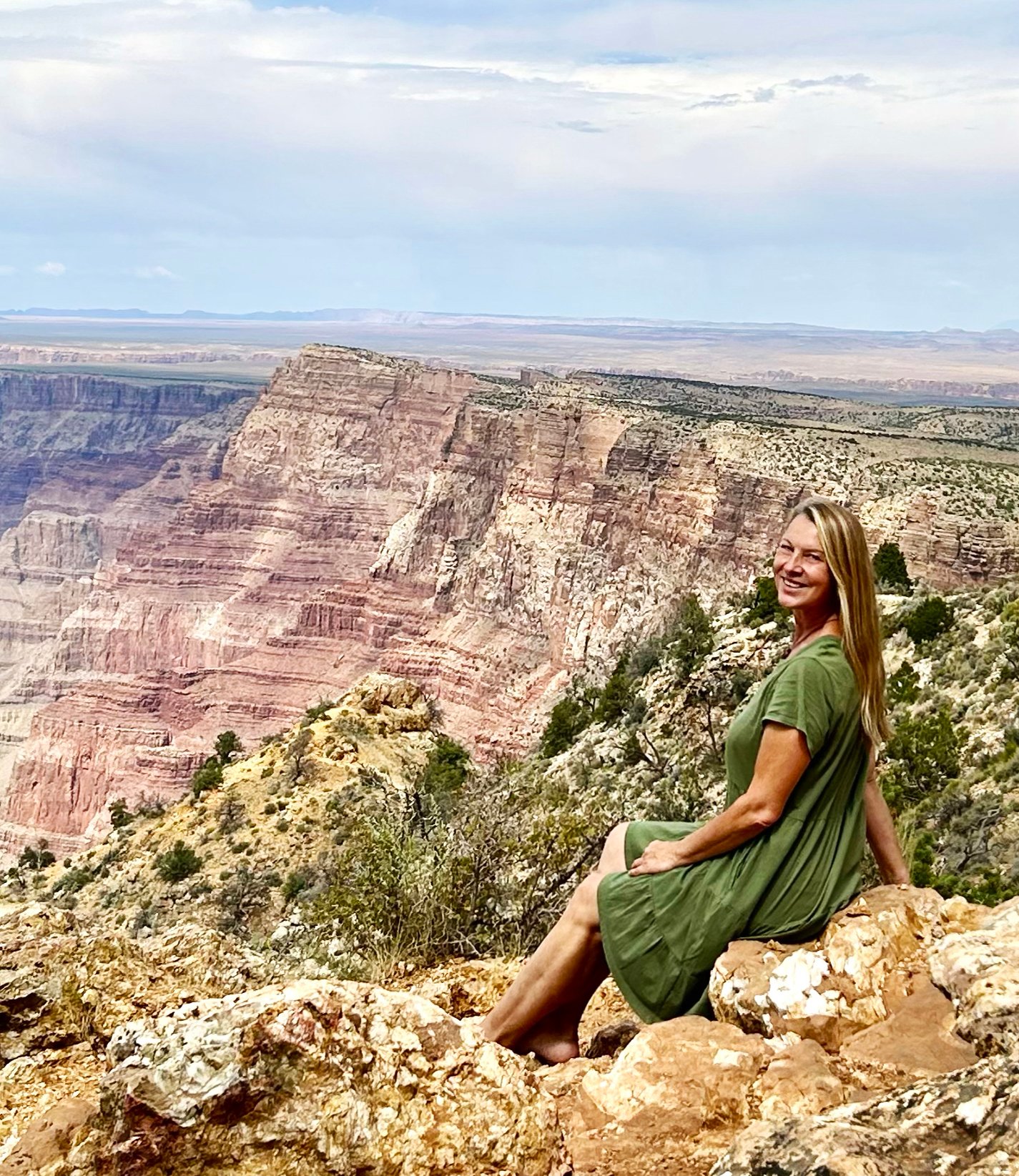 Annes Art of Adventure - Grand Canyon Green Dress
