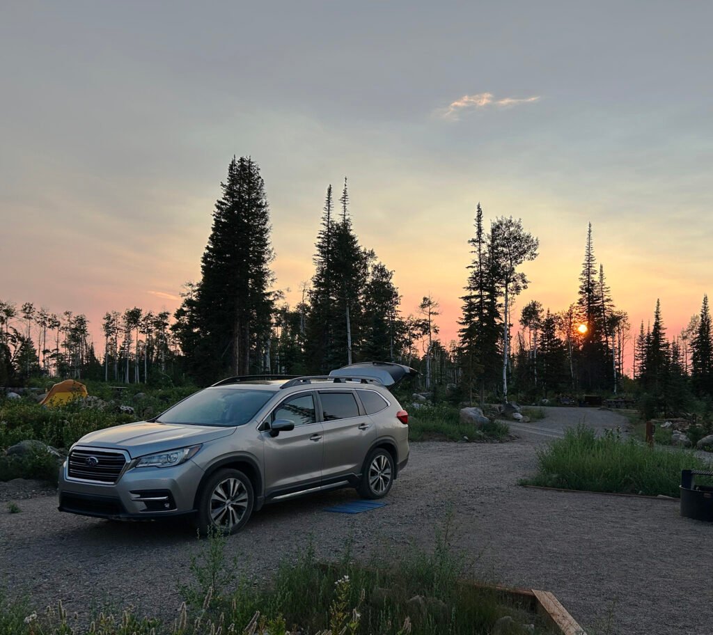 Anne's Art of Adventure - Subaru Ascent camp